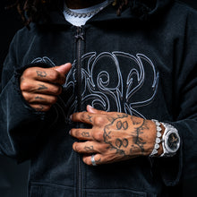 Load image into Gallery viewer, BLACK "LVSK" EMBROIDERY JACKET