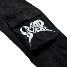 Load image into Gallery viewer, BLACK &quot;LVSK&quot; EMBROIDERY SWEATS
