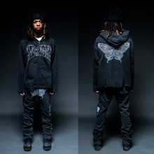 Load image into Gallery viewer, BLACK &quot;LVSK&quot; EMBROIDERY SWEATS
