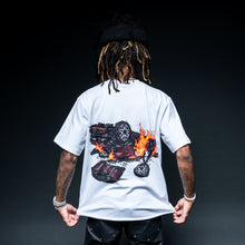 Load image into Gallery viewer, WHITE &quot;RED&quot; CRASH TEE
