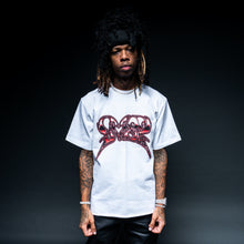 Load image into Gallery viewer, WHITE &quot;RED&quot; CRASH TEE
