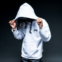 Load image into Gallery viewer, WHITE &quot;RED&quot; LOVE KILLS HOODIE
