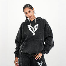 Load image into Gallery viewer, BLACK &quot;COLD HEART&quot; HOODIE

