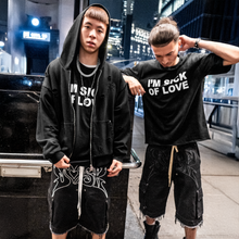 Load image into Gallery viewer, BLACK DENIM CARGO SHORTS
