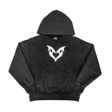 Load image into Gallery viewer, BLACK &quot;COLD HEART&quot; HOODIE

